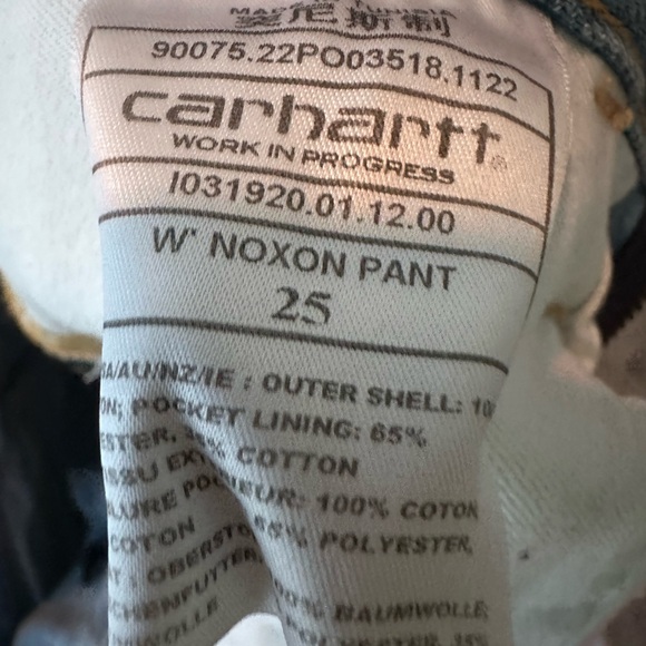 Carhartt Light Blue Straight-Leg Women's Jeans - Picture 2 of 5